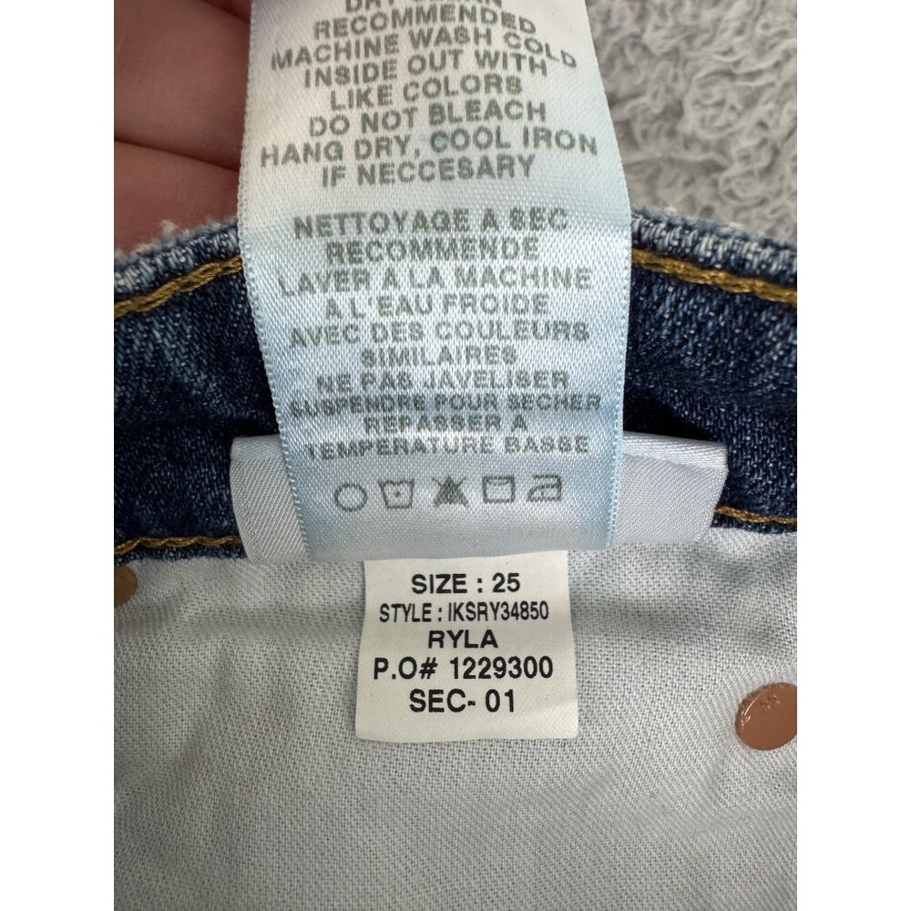 Joes Collectors Edition Distressed Denim Shorts Womens Size 25 Blue Raw Hem NWT - Picture 12 of 16